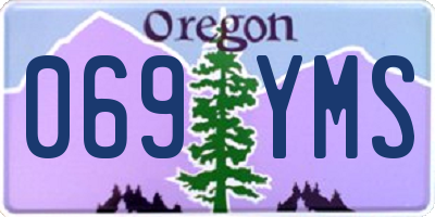OR license plate 069YMS