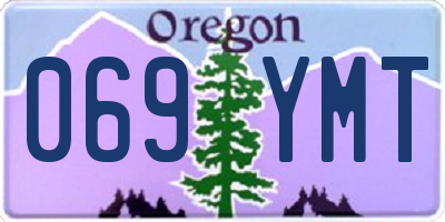 OR license plate 069YMT
