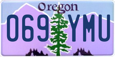 OR license plate 069YMU