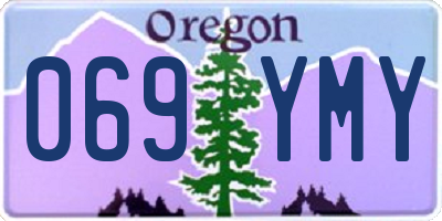 OR license plate 069YMY