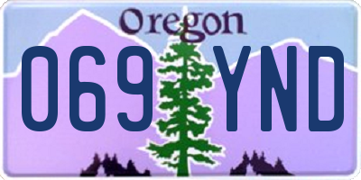 OR license plate 069YND