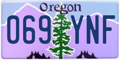 OR license plate 069YNF