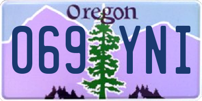 OR license plate 069YNI
