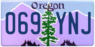 OR license plate 069YNJ