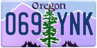 OR license plate 069YNK