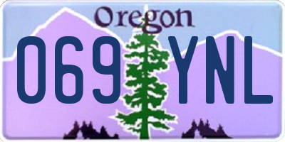 OR license plate 069YNL