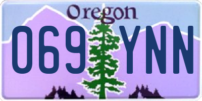 OR license plate 069YNN