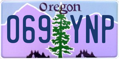 OR license plate 069YNP
