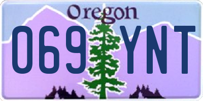 OR license plate 069YNT