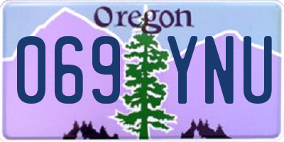 OR license plate 069YNU