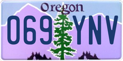 OR license plate 069YNV