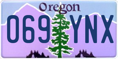 OR license plate 069YNX