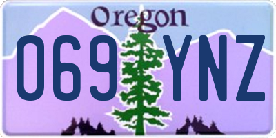 OR license plate 069YNZ