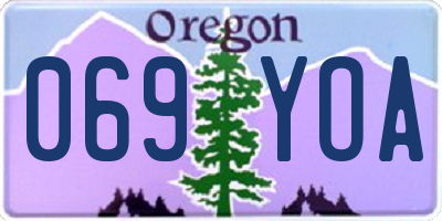 OR license plate 069YOA