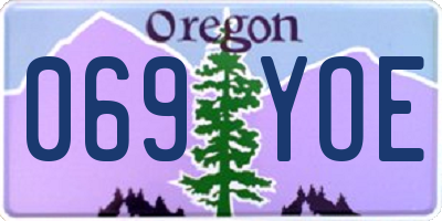 OR license plate 069YOE