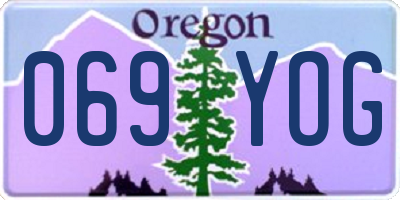 OR license plate 069YOG