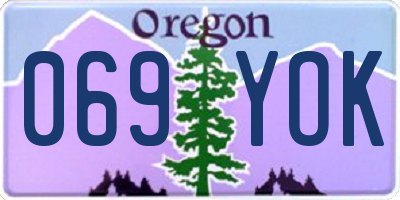OR license plate 069YOK