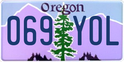 OR license plate 069YOL