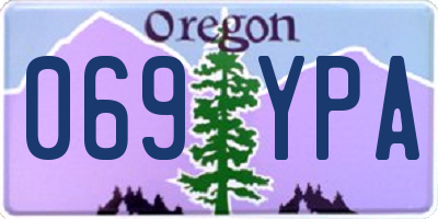 OR license plate 069YPA