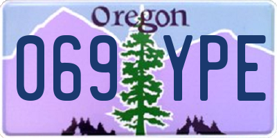OR license plate 069YPE