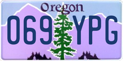 OR license plate 069YPG