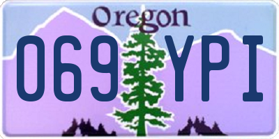 OR license plate 069YPI