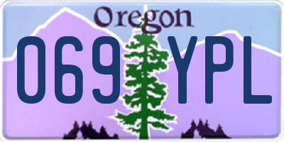 OR license plate 069YPL