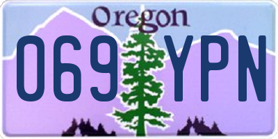 OR license plate 069YPN