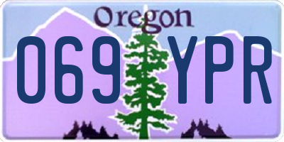 OR license plate 069YPR