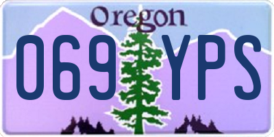OR license plate 069YPS