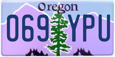 OR license plate 069YPU