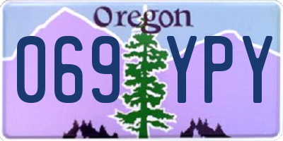 OR license plate 069YPY