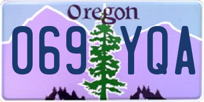 OR license plate 069YQA