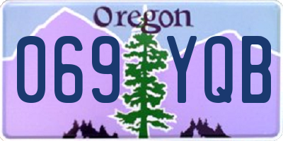 OR license plate 069YQB