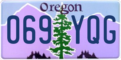 OR license plate 069YQG