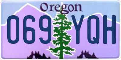 OR license plate 069YQH