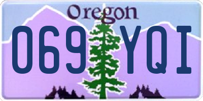 OR license plate 069YQI