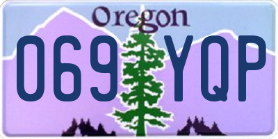 OR license plate 069YQP