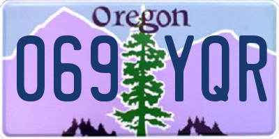 OR license plate 069YQR