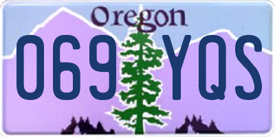 OR license plate 069YQS