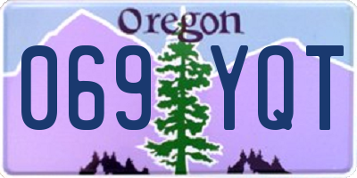 OR license plate 069YQT