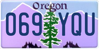 OR license plate 069YQU