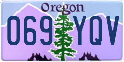 OR license plate 069YQV