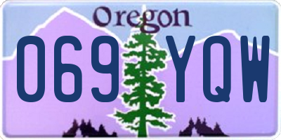 OR license plate 069YQW