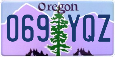 OR license plate 069YQZ