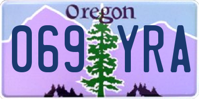 OR license plate 069YRA