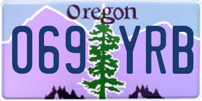 OR license plate 069YRB