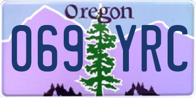 OR license plate 069YRC