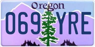 OR license plate 069YRE
