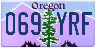 OR license plate 069YRF